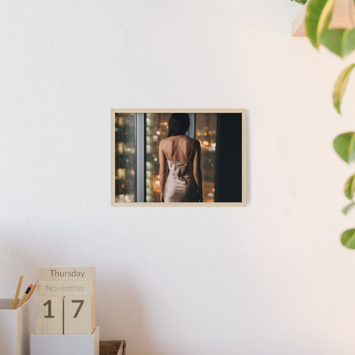 Framed Poster - Cinematic Window View