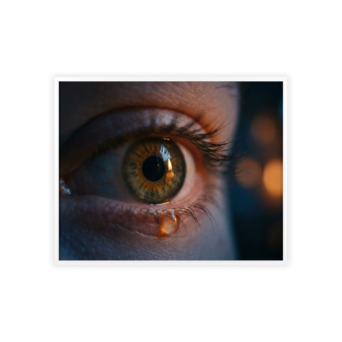 Poster mit Holzrahmen – Eye Art