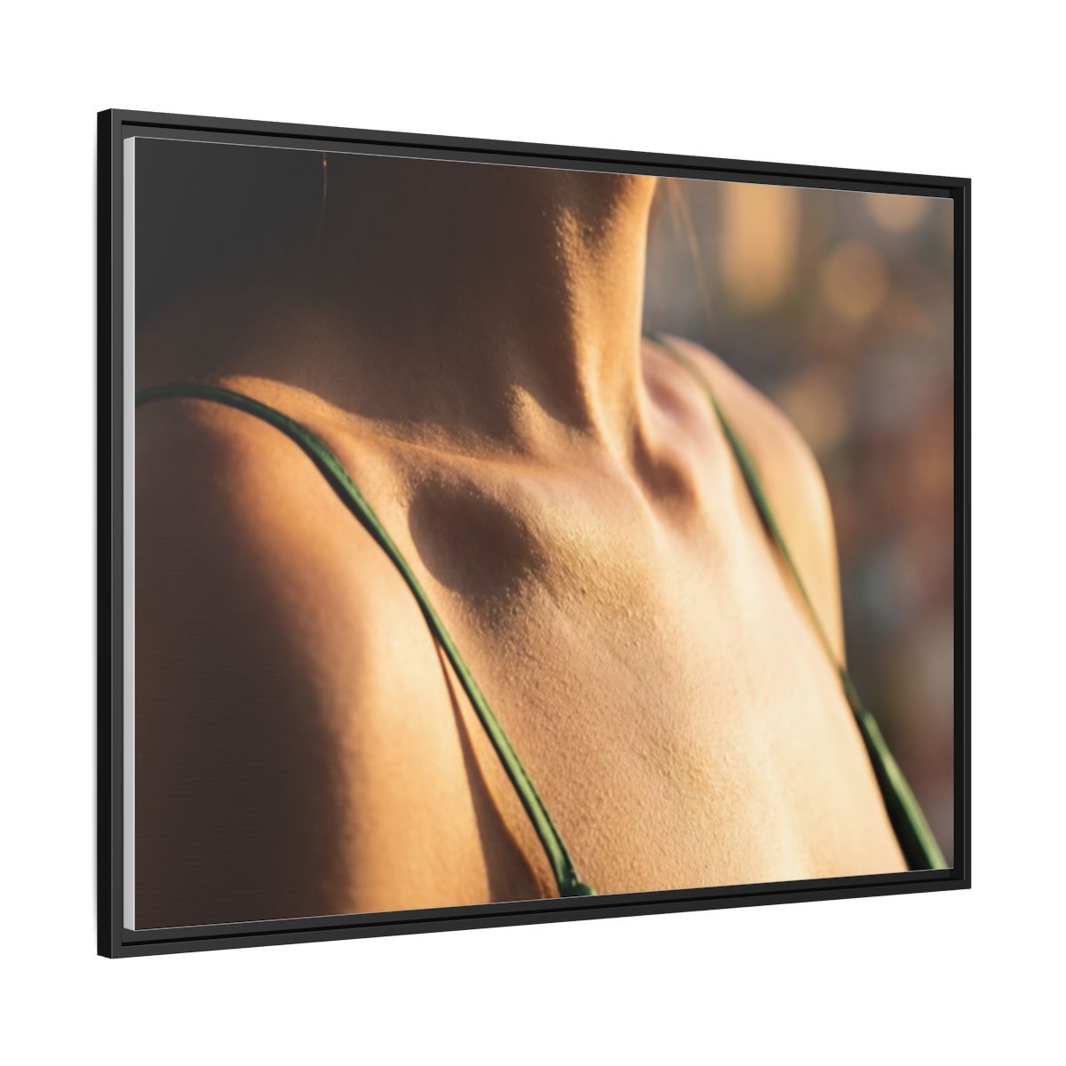 Matte Canvas Framed - Golden Hour Portrait — Black / 1.25"