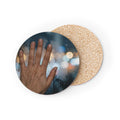 Rainy City Window Art Drink Coasters