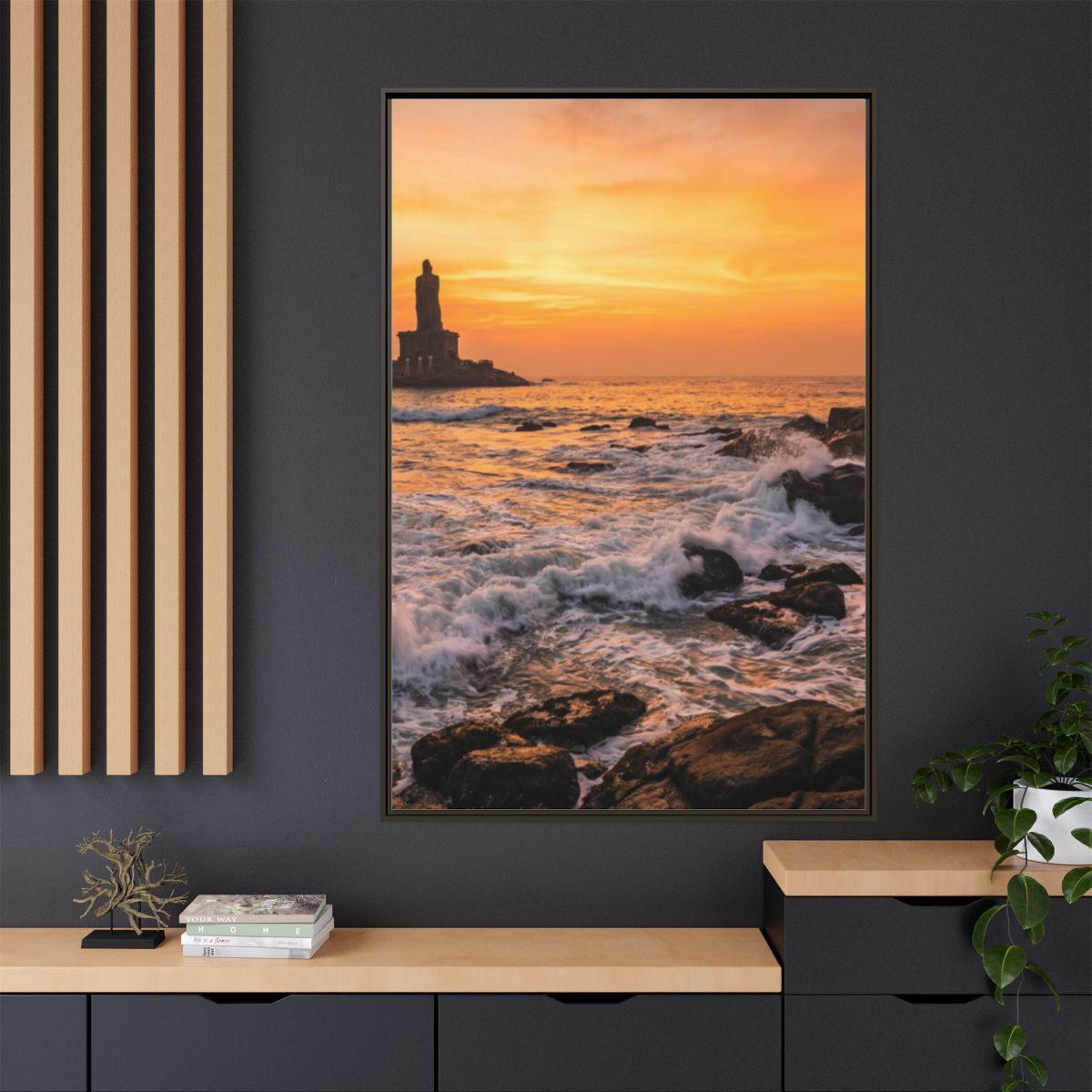 Framed Matte Canvas - Majestic Golden Coast