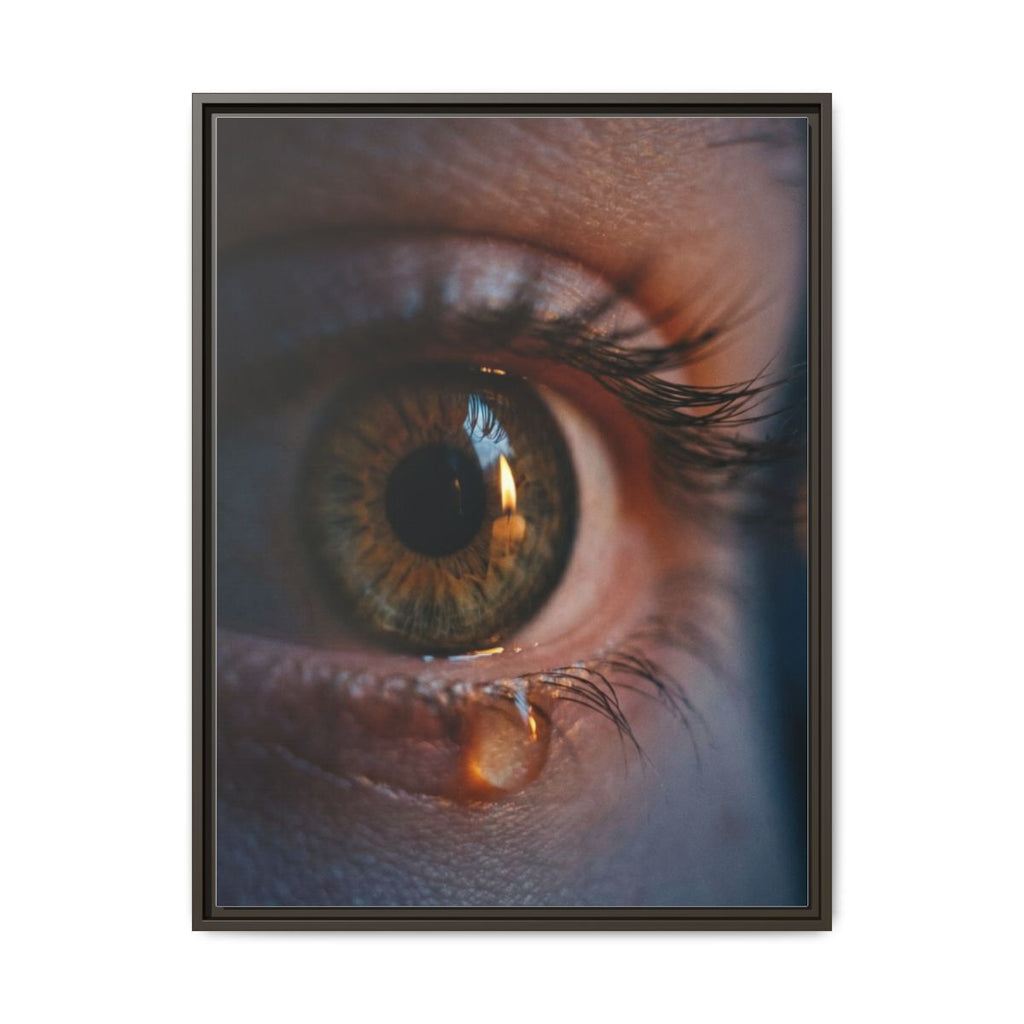 Matte Canvas, Framed - Luminous Tear