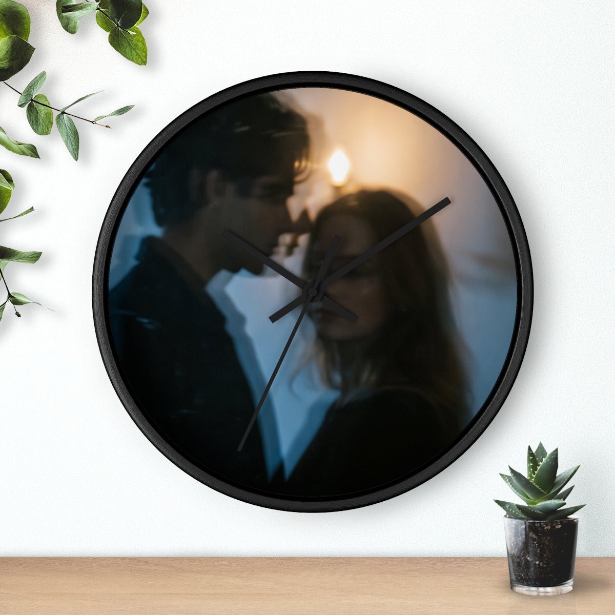 Midnight Shadow Wall Clock - Cinematic Timepiece Accent |...