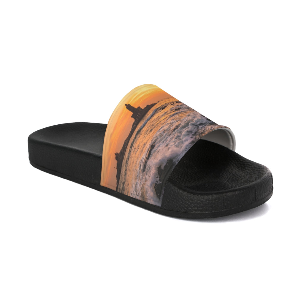 Men's Slide Sandals - Coastal Dawn Vibes