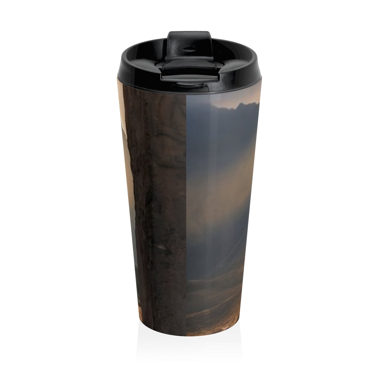 Stainless Steel Travel Mug - Mystic Monolith Ancient Persian...