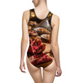 Women's Classic One-Piece Swimsuit - Amber Twilight Feast |...
