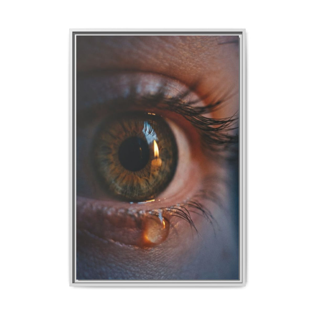 Matte Canvas, Framed - Luminous Tear