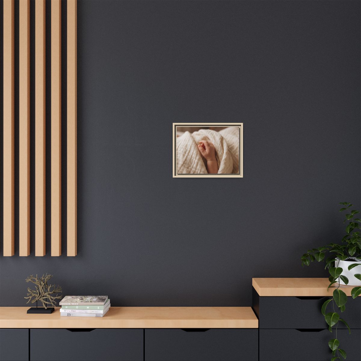 Framed Matte Canvas - Neutral Nursery — Natural / 1.25"
