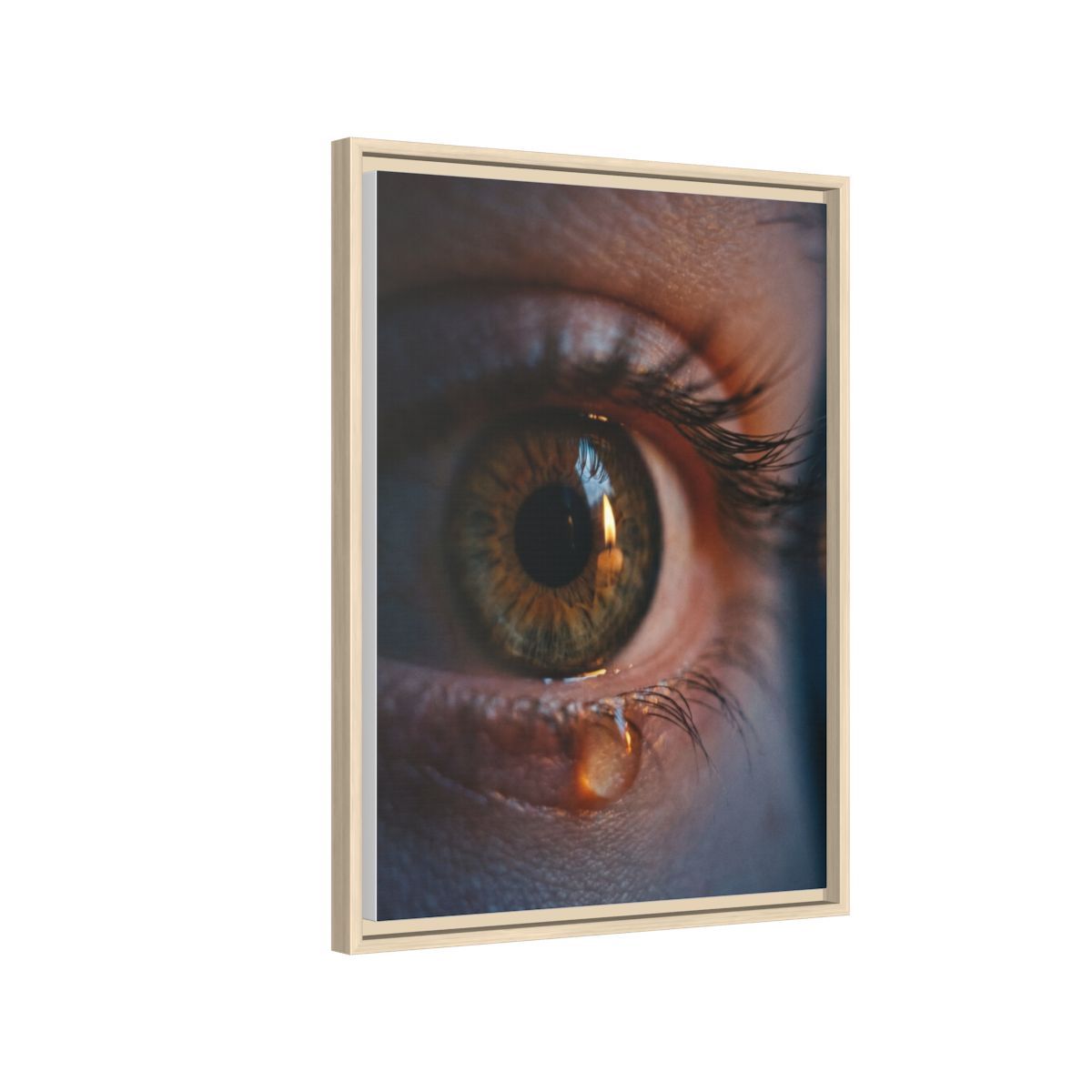 Matte Canvas, Framed - Luminous Tear