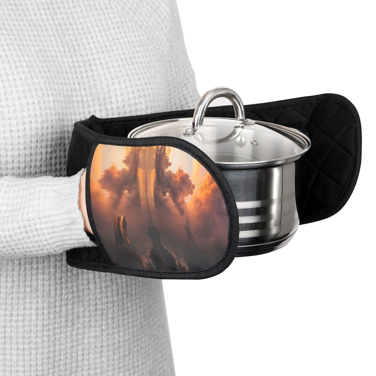Oven Mitts - Golden Sunset Hearth | Echovira Gallery