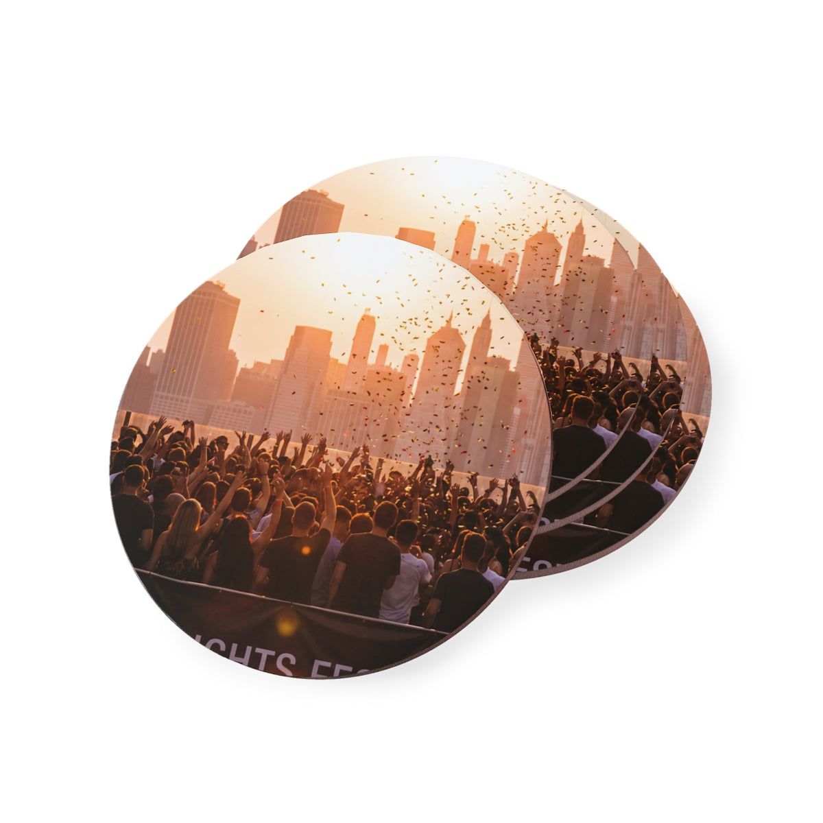 Coasters - City Lights Festival (1 & 4 pcs) | Echovira...