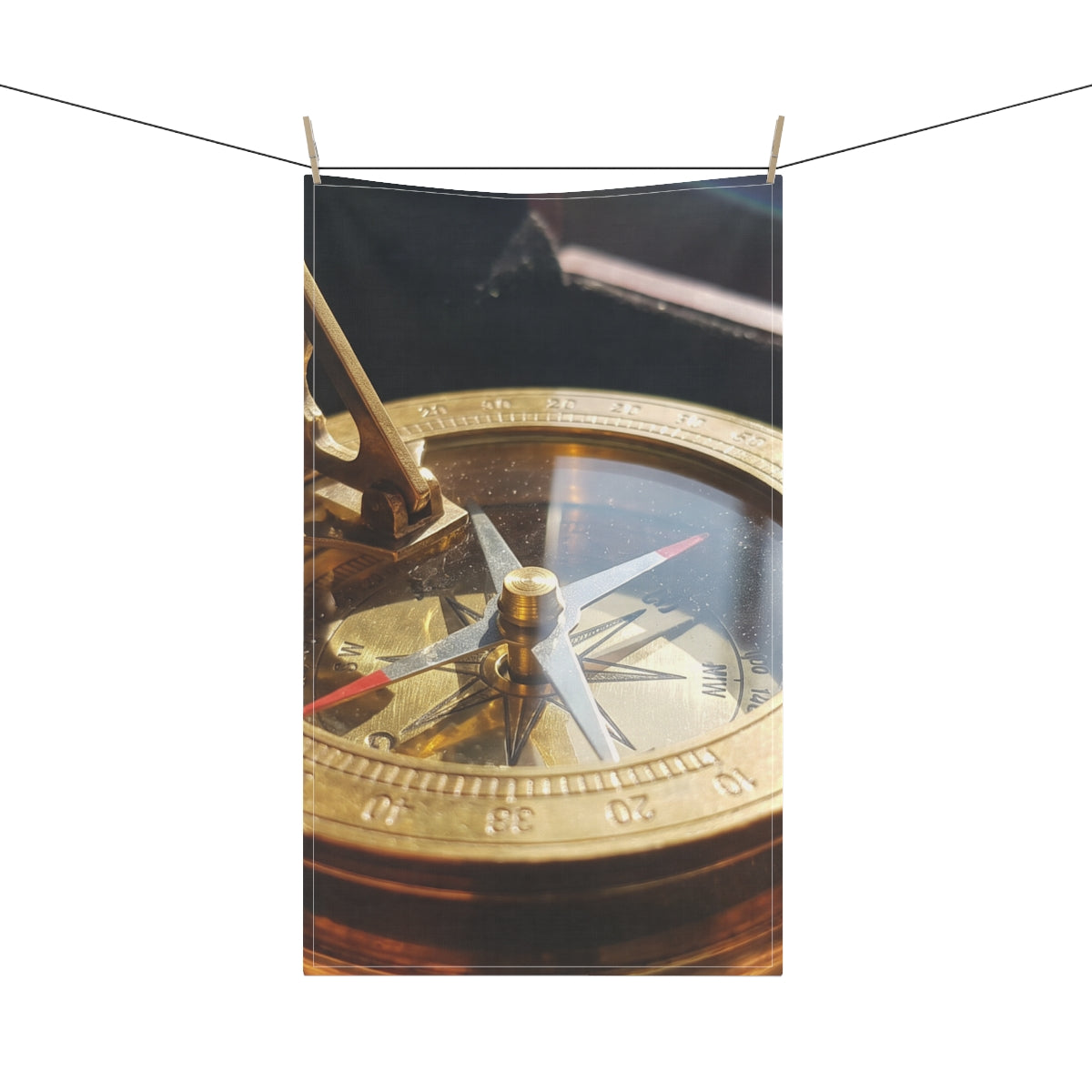 Tea Towels - Vintage Brass Compass Kitchen | Echovira...