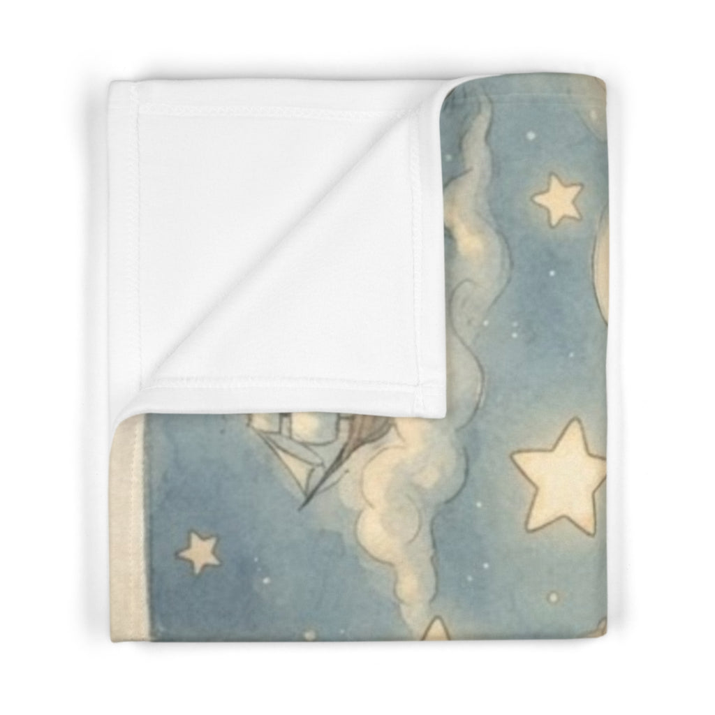 Soft Fleece Baby Blanket - Starlit Dreams | Echovira Gallery