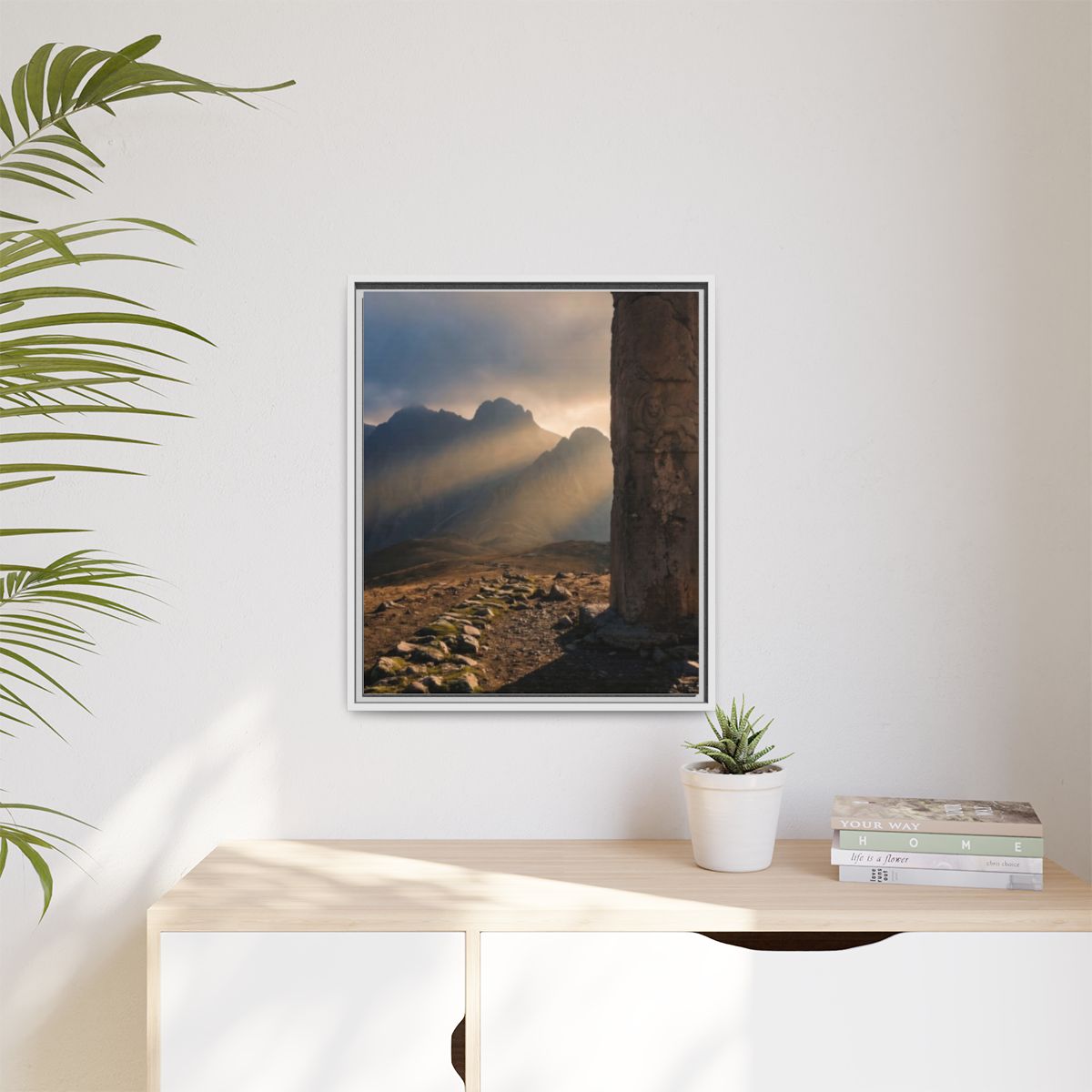 Matte Canvas, Framed - Mystic Monolith Ancient Persian... |...