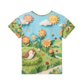 Kids Sports Jersey - Sunny Garden Meadow Papercraft Art |...