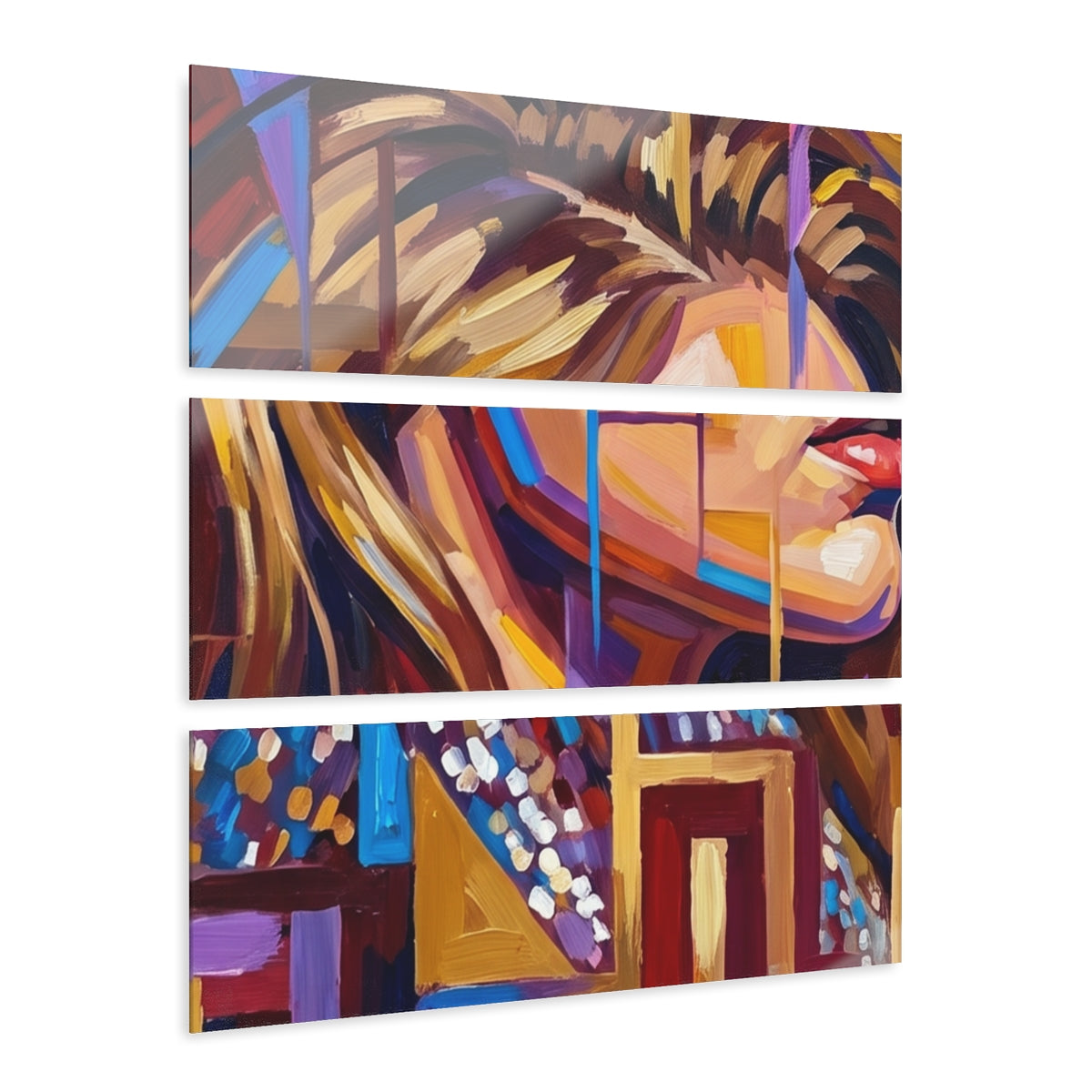 Acrylic Prints Triptych - Shattered Elegance | Echovira...