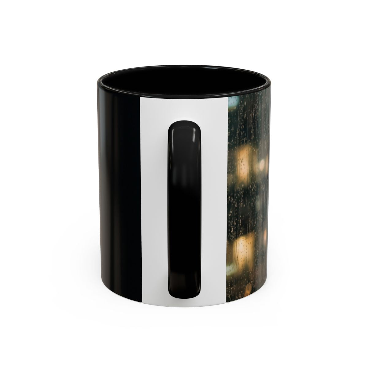 Accent Coffee Mug - Rainy Night Scene