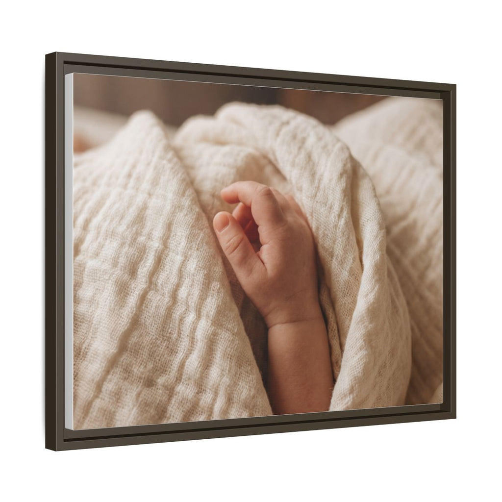 Framed Matte Canvas - Neutral Nursery — Espresso / 1.25"