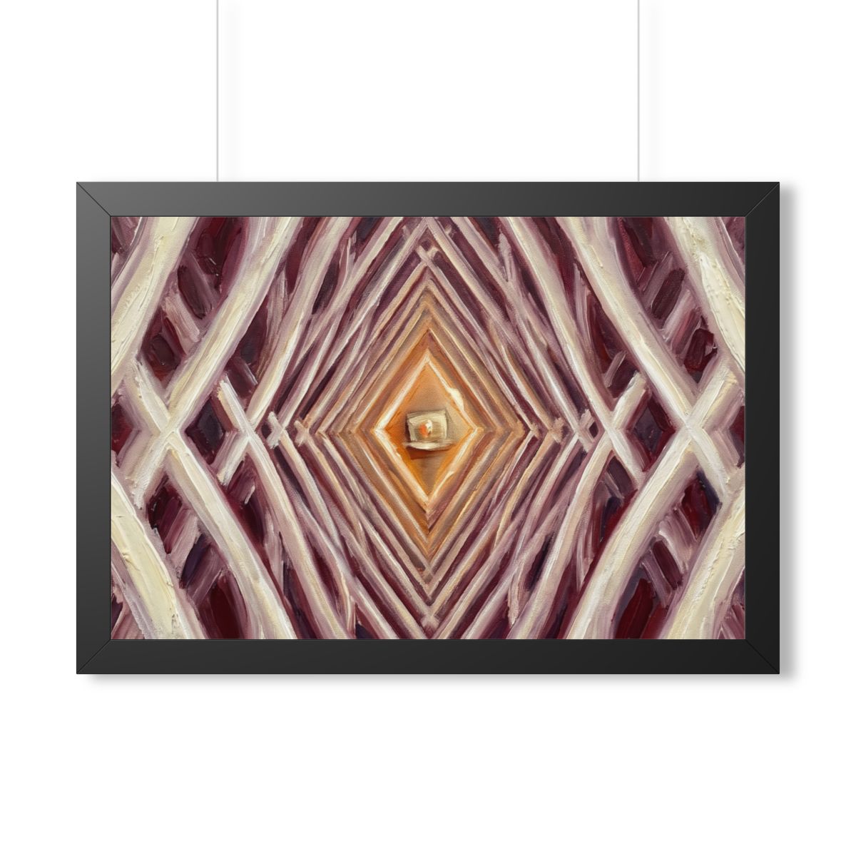 Framed Horizontal Poster - Infinite Arch — Black (14×11... |...