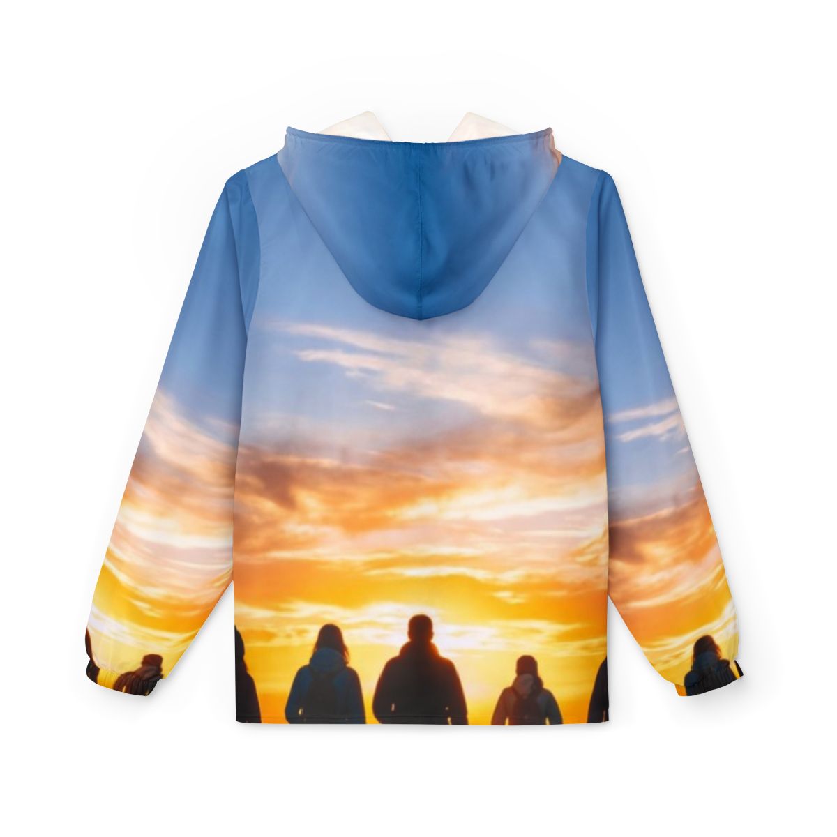 Unisex Windbreaker Jacket - Sunset Trail | Echovira Gallery
