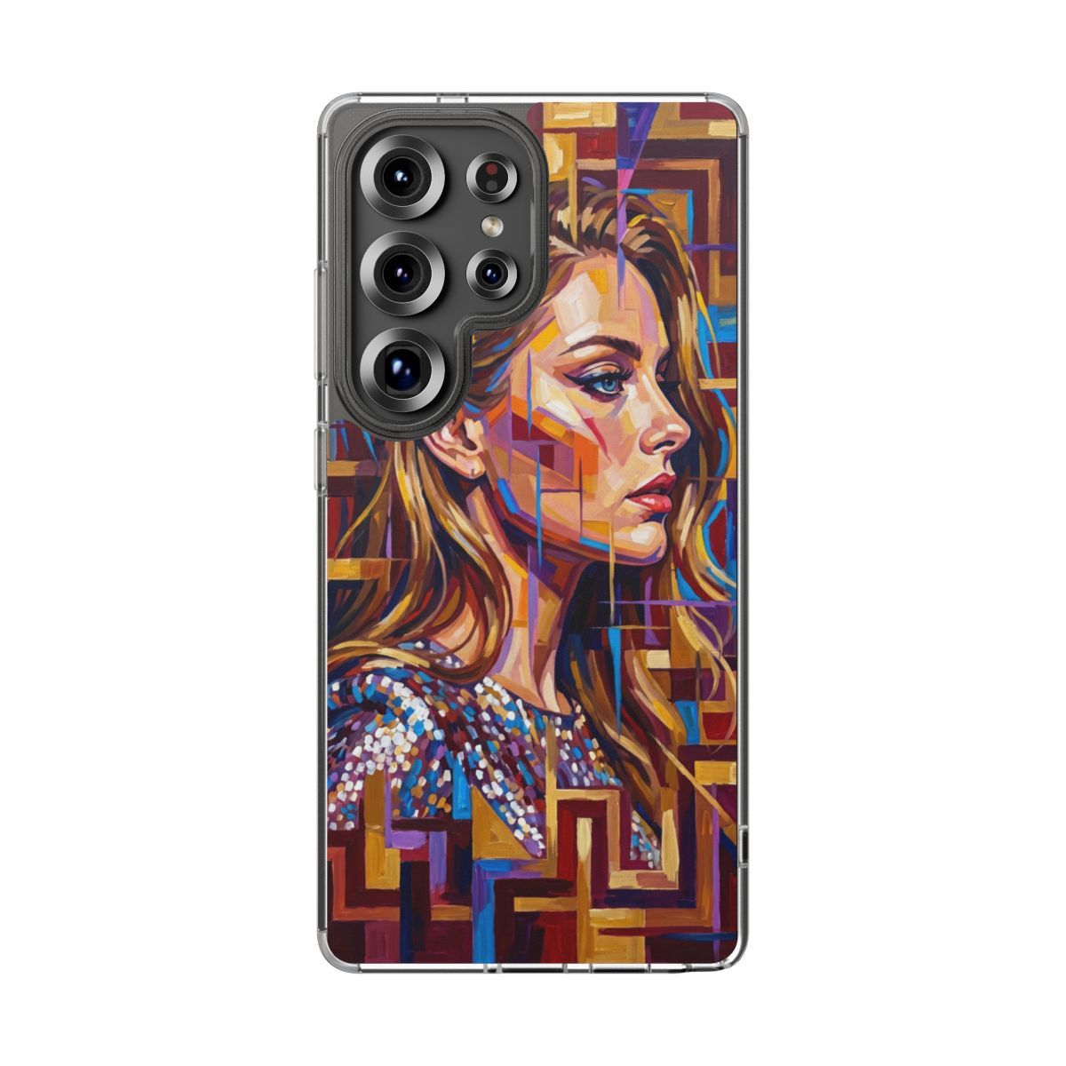 Clear Impact-Resistant Case - Shattered Elegance | Echovira...