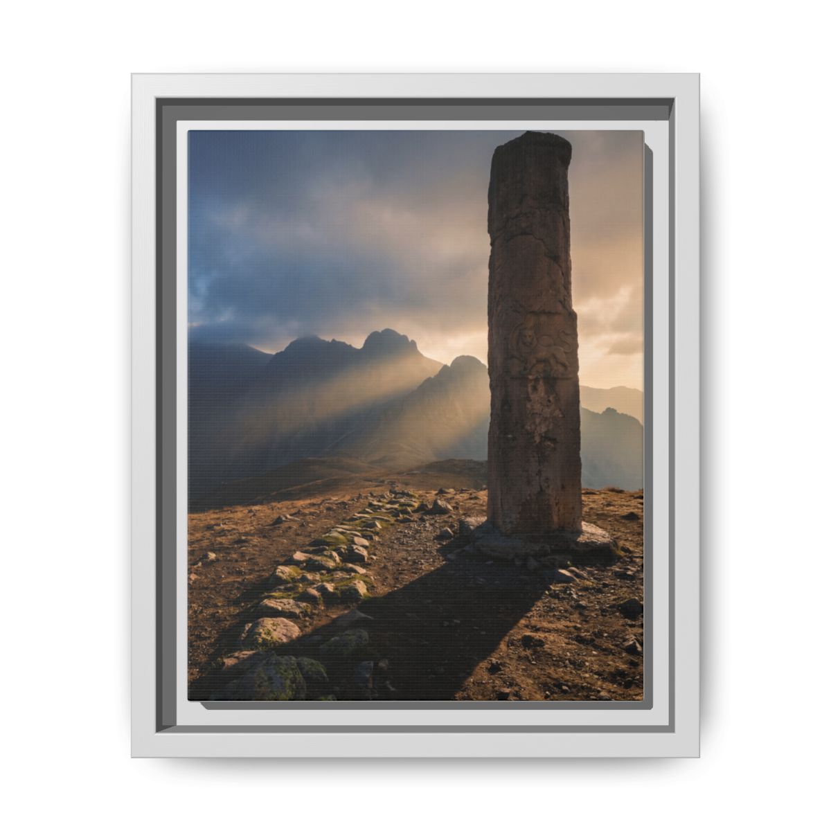 Framed Matte Canvas - Sun Peak