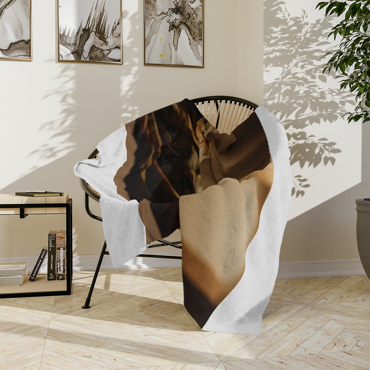 Velveteen Microfiber Blanket - Amber Silk | Echovira Gallery