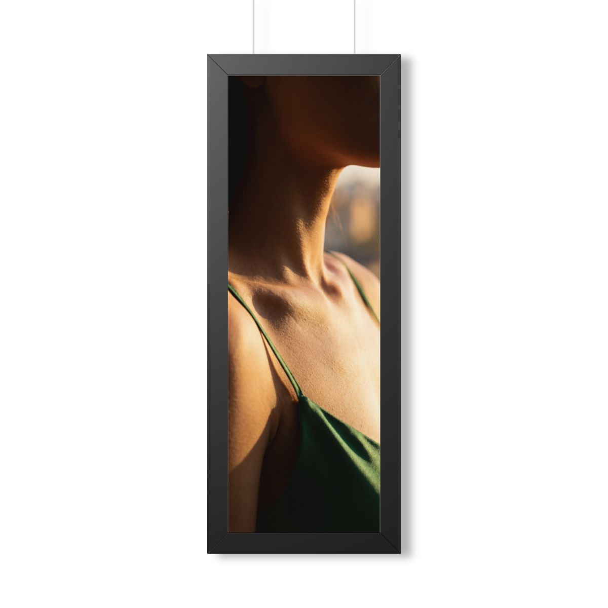 Framed Vertical Poster - Golden Hour Glow - Minimalist... |...