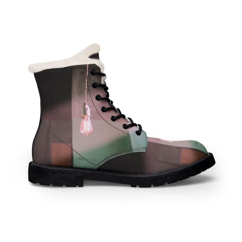 Women's Boots with Edison Bulb Art