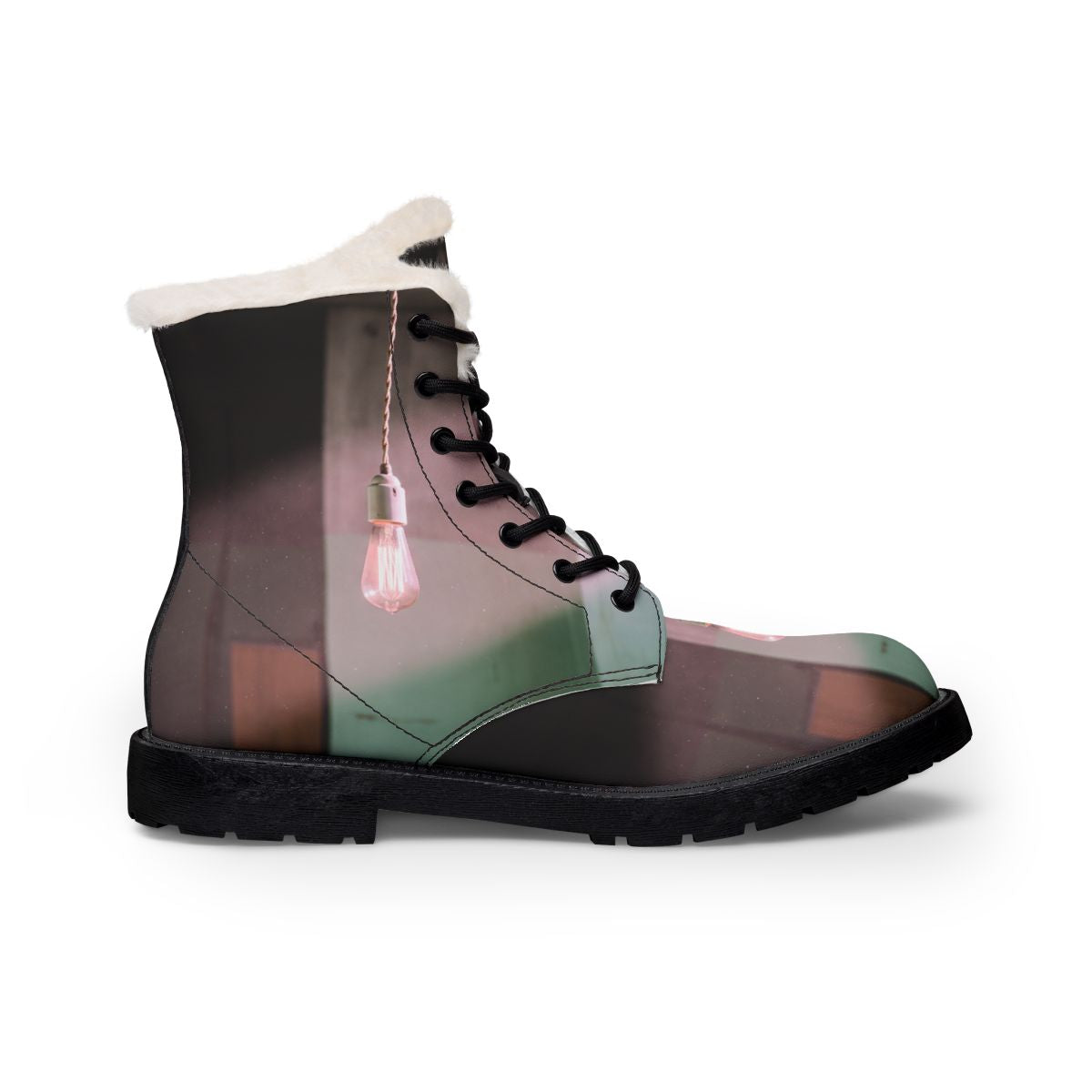 Women's Boots with Edison Bulb Art