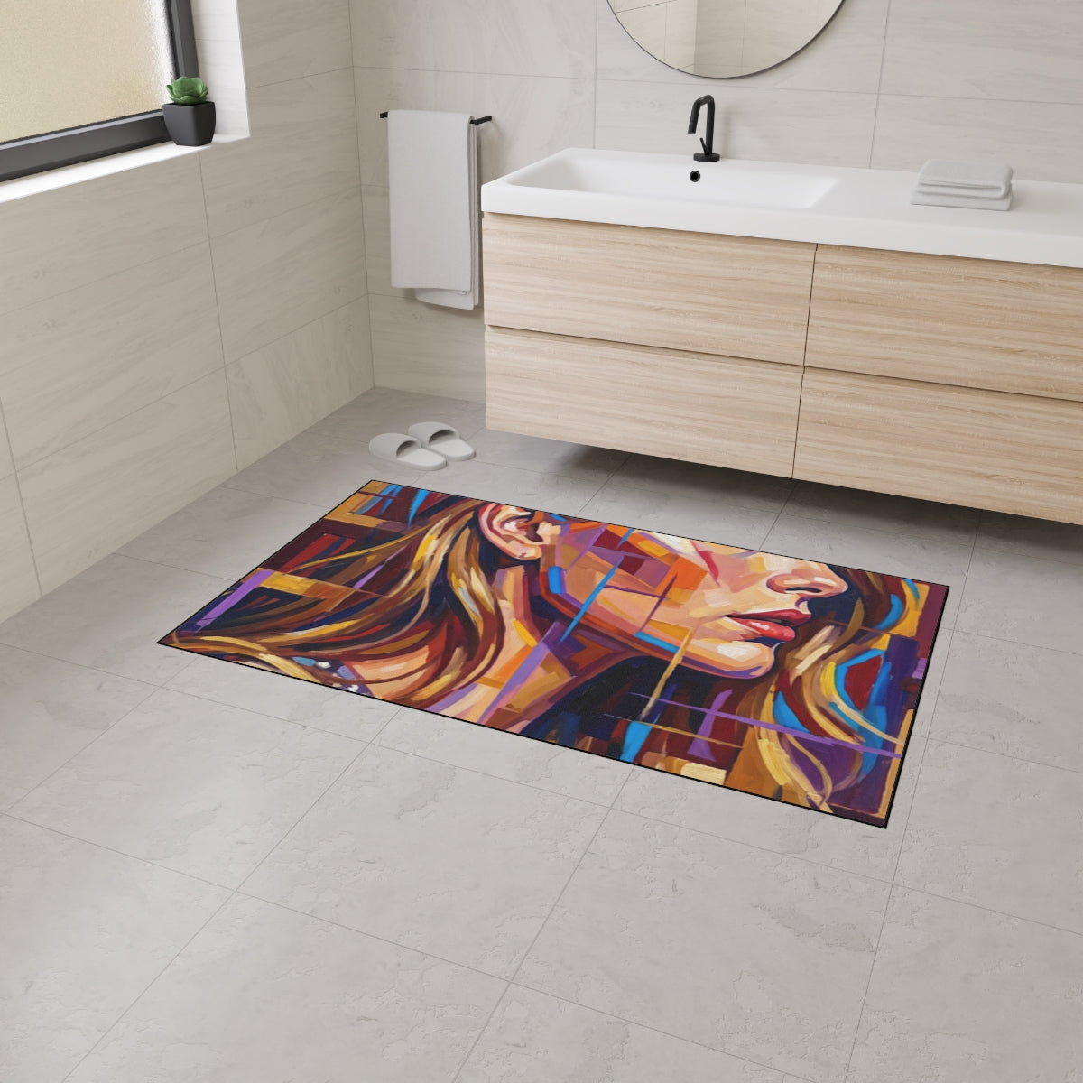 Heavy Duty Floor Mat - Shattered Elegance | Echovira Gallery