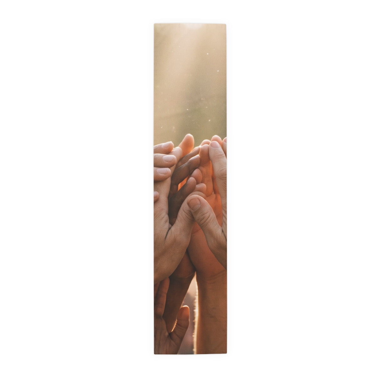 Table Runner - Golden Rays of Unity Wall Art | Echovira...