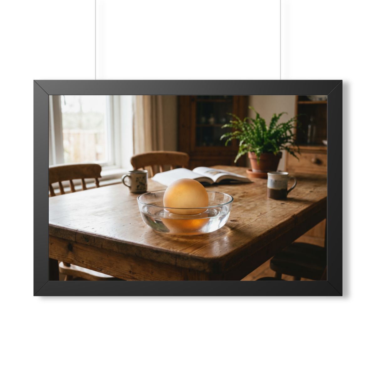 Framed Horizontal Poster - Amber Sanctuary — Black (14×11......