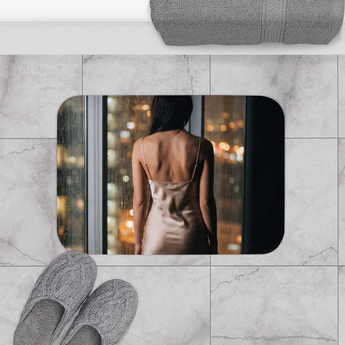 Bath Mat - Midnight Rain Vibe Elegance