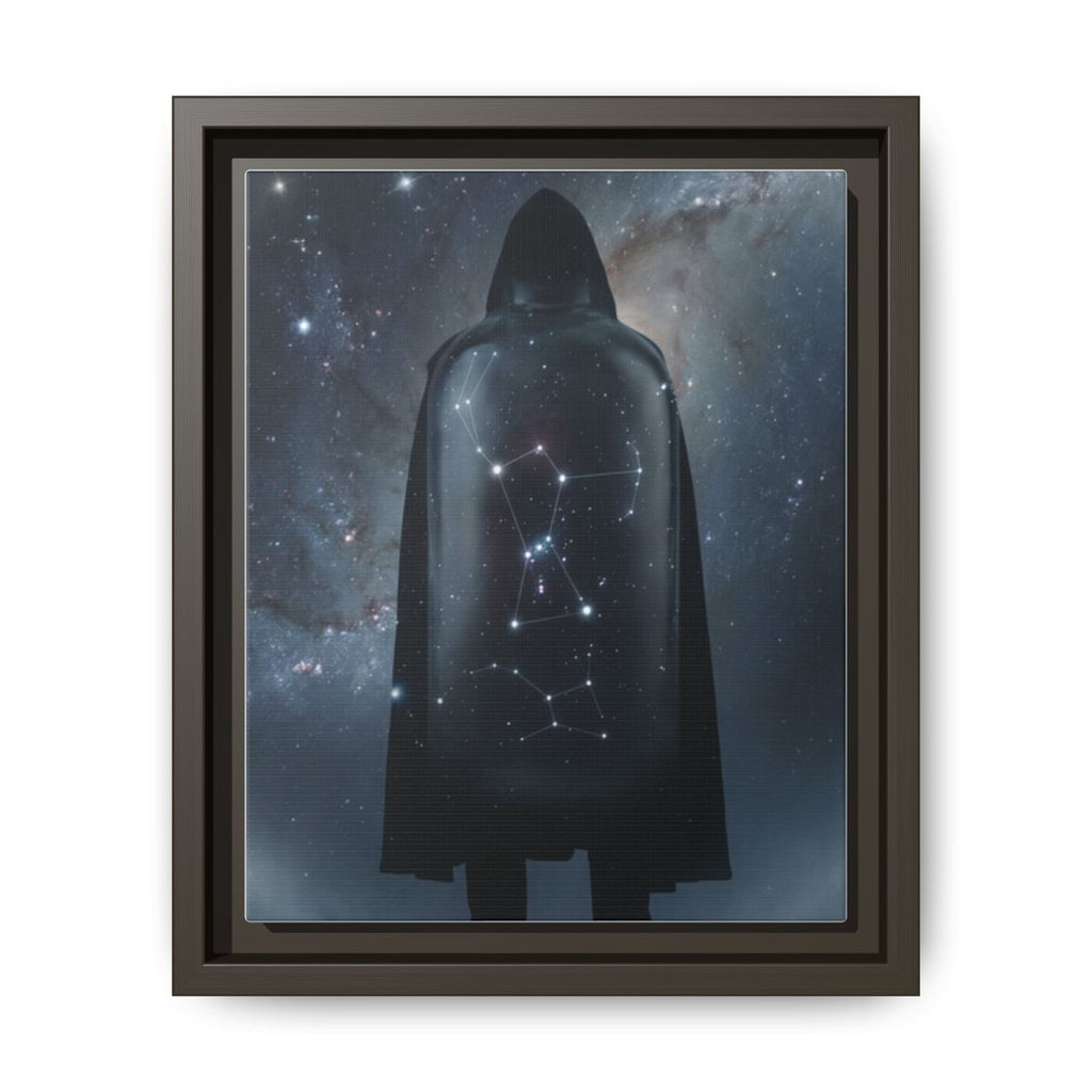 Framed Matte Canvas - Cosmic Sentinel — Espresso / 1.25" (8×10, 9×12, 11×14, 12×16, 10×20, 12×18, 16×20, 16×24, 18×24, 12×36, 20×24, 16×32, 20×30, 24×30, 24×32, 16×48, 24×36, 24×48, 30×40, 20×60, 32×48, 30×60 & 40×60)