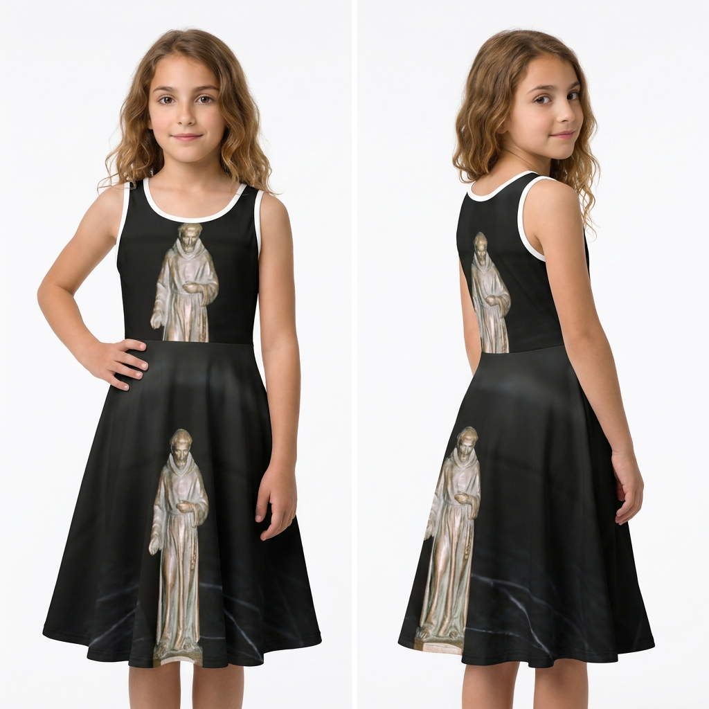Girls' Sleeveless Sundress Statuary Art
