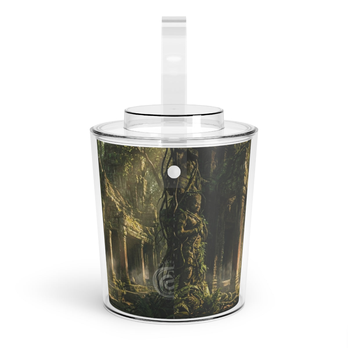 Ice Bucket with Tongs - Ancient Sanctuary | Echovira Gallery