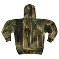 Unisex Zip Hoodie - Jungle Temple Portal | Echovira Gallery