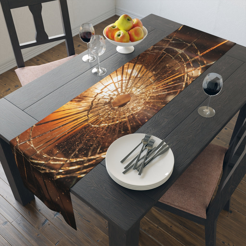 Table Runner - Cinematic Amber Glow