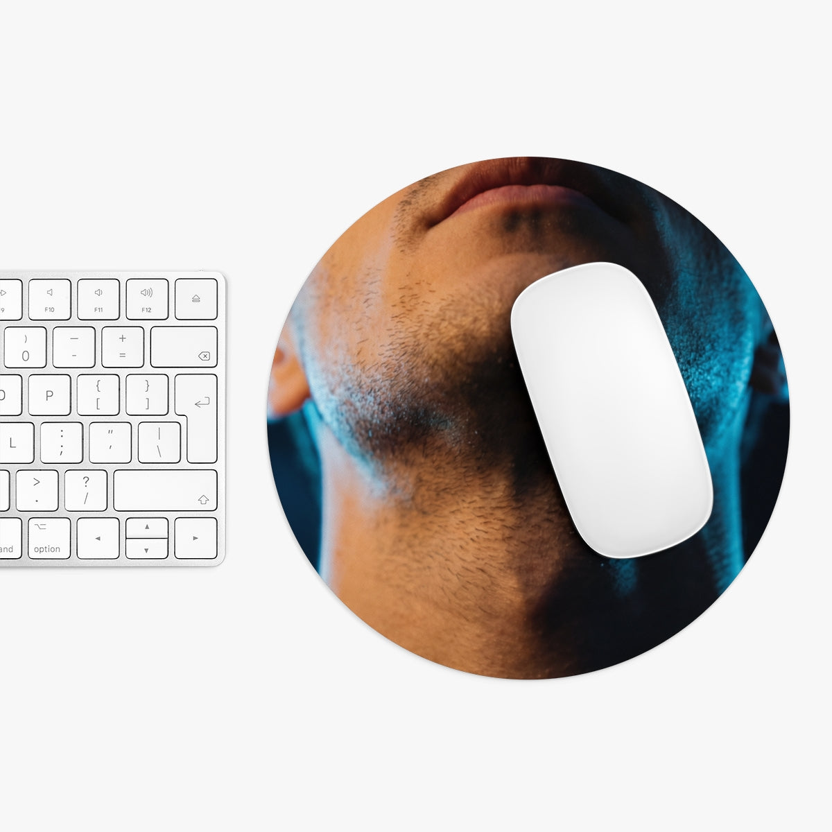 Mouse Pad - Neon Edge Workstation