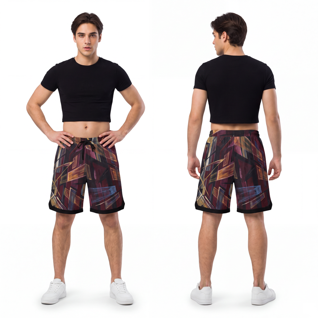 Men's Basketball Rib Shorts - Urban Perspective | Echovira...