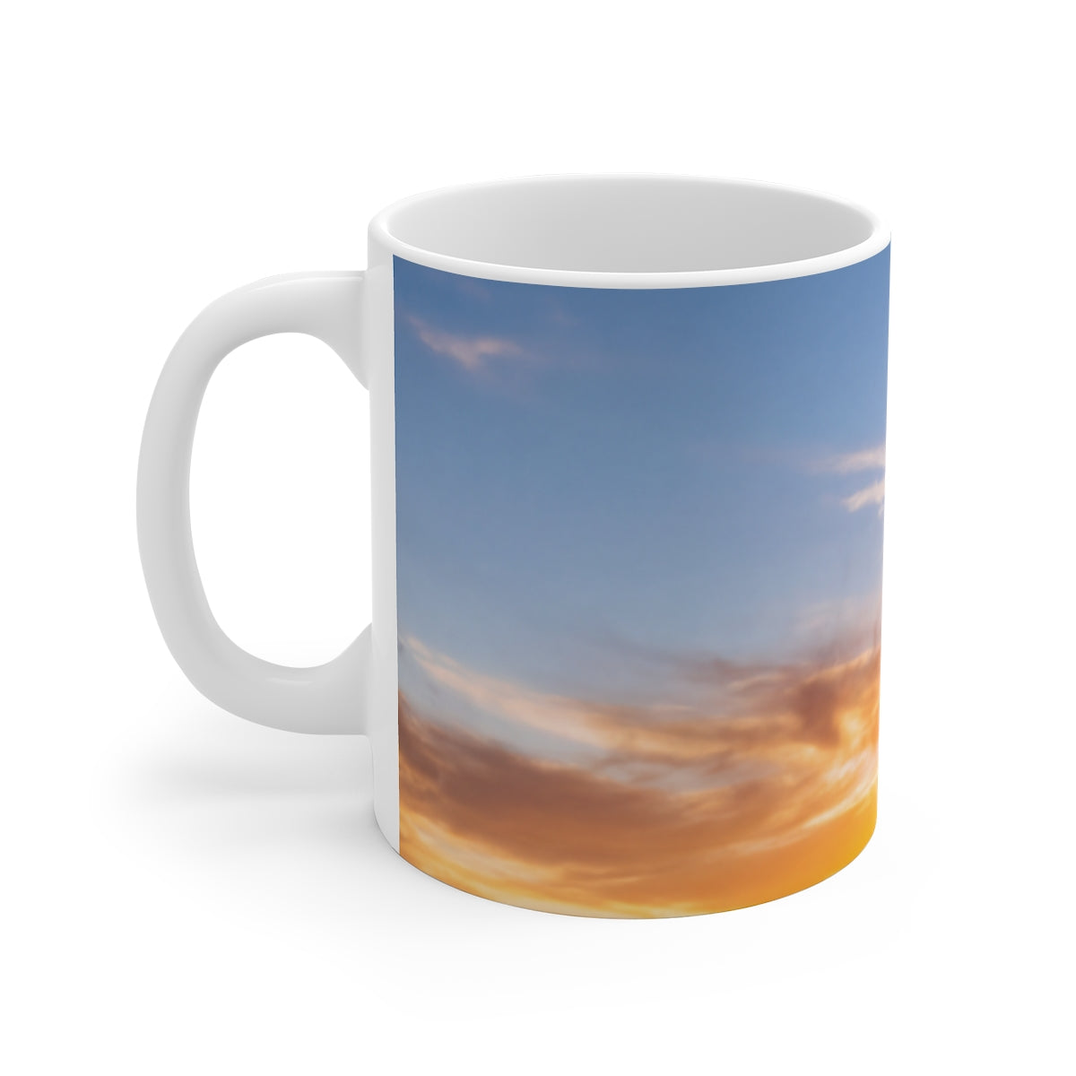 11oz White Mug - Golden Journey
