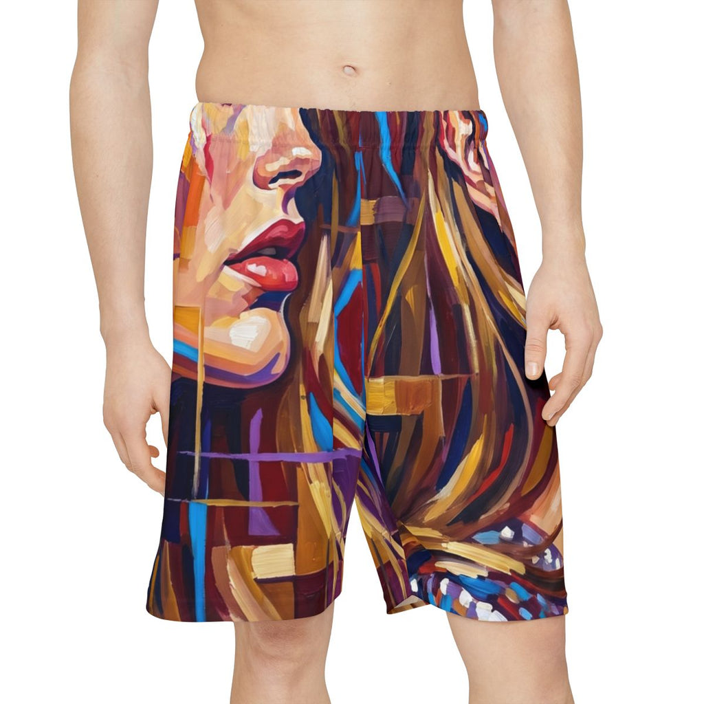 Men's Sports Shorts - Shattered Elegance | Echovira Gallery