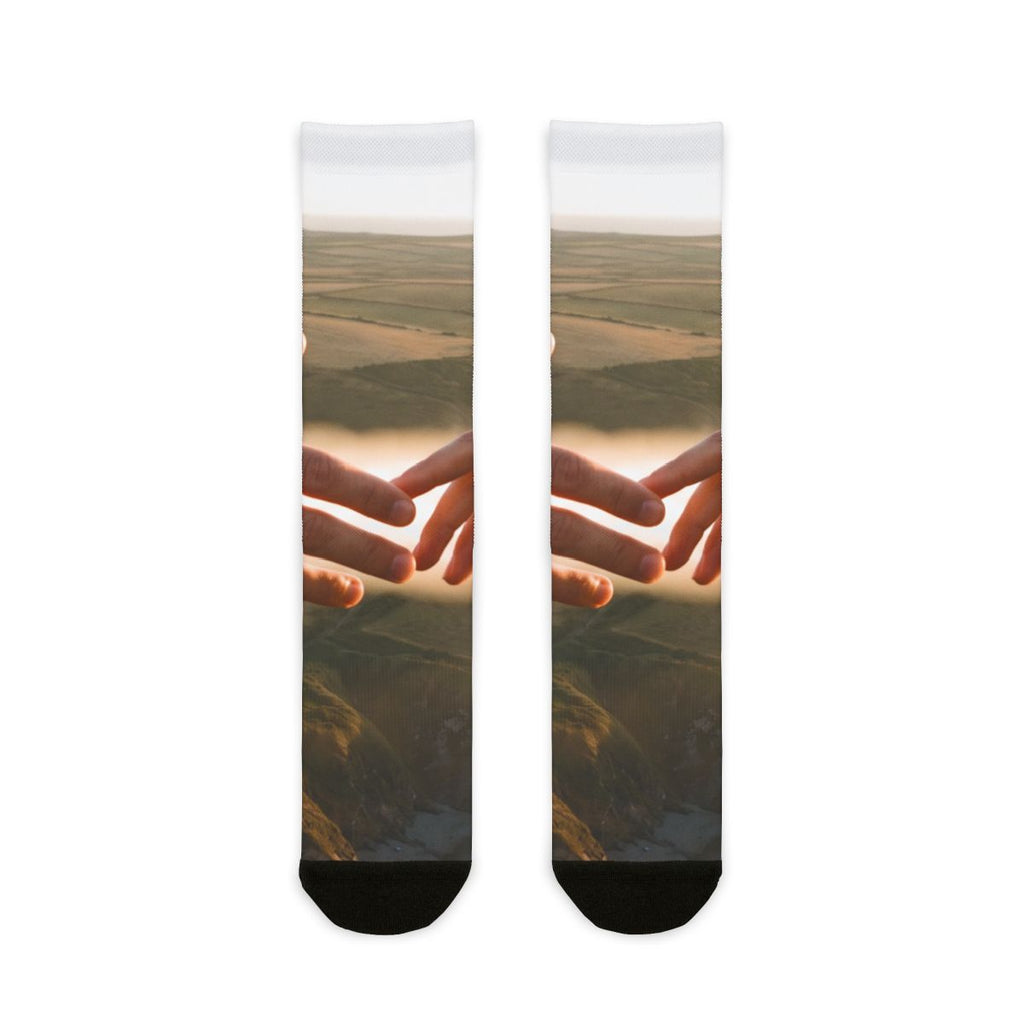 Sublimation Crew Socks - The Infinite Touch | Ethereal... |...