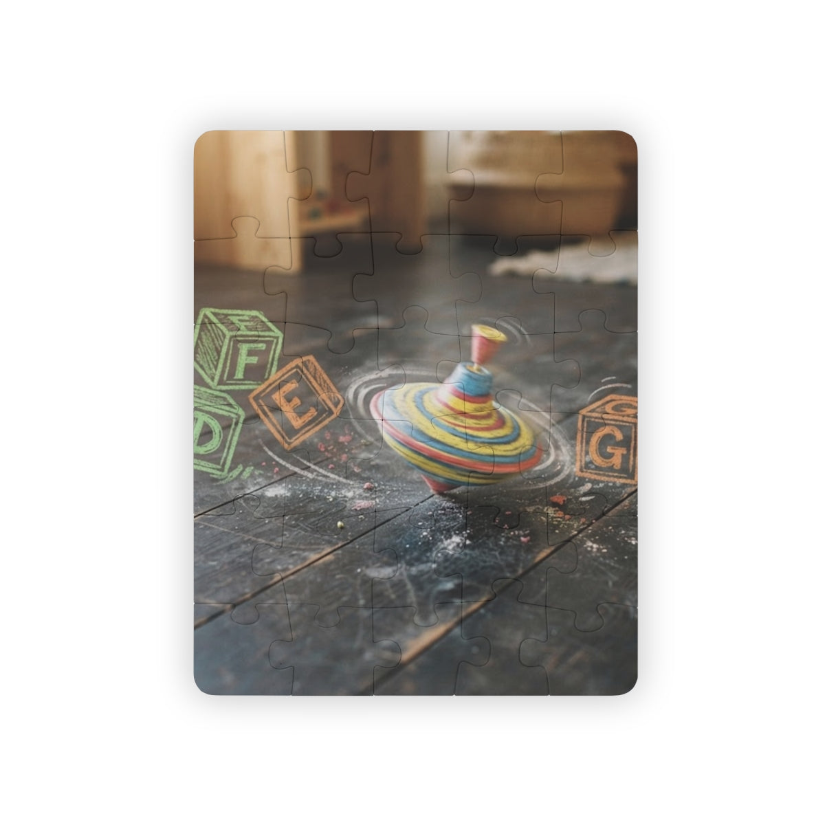 Kids' Puzzle, 30-Piece - Playroom Spinning Top & Alphabet......