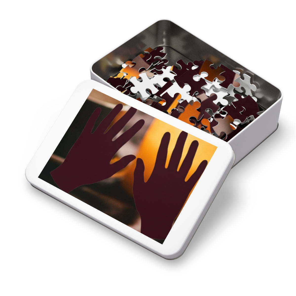 Jigsaw Puzzle with Tin - Coffee Solace Dark Academia... |...