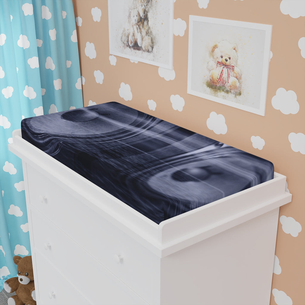 Moody Sound Wave Baby Changing Pad Cover