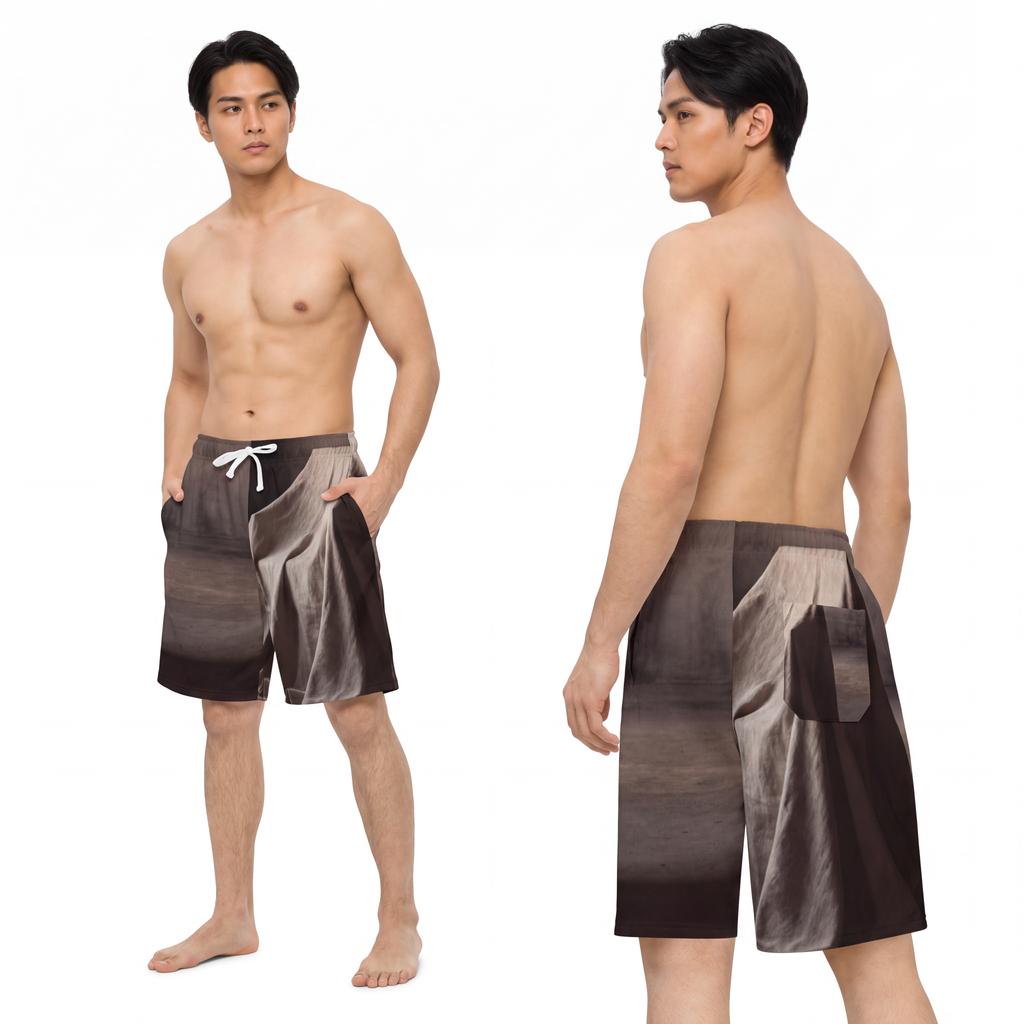 Men's Athletic Long Shorts - Silent Chamber Shadowed Chair...
