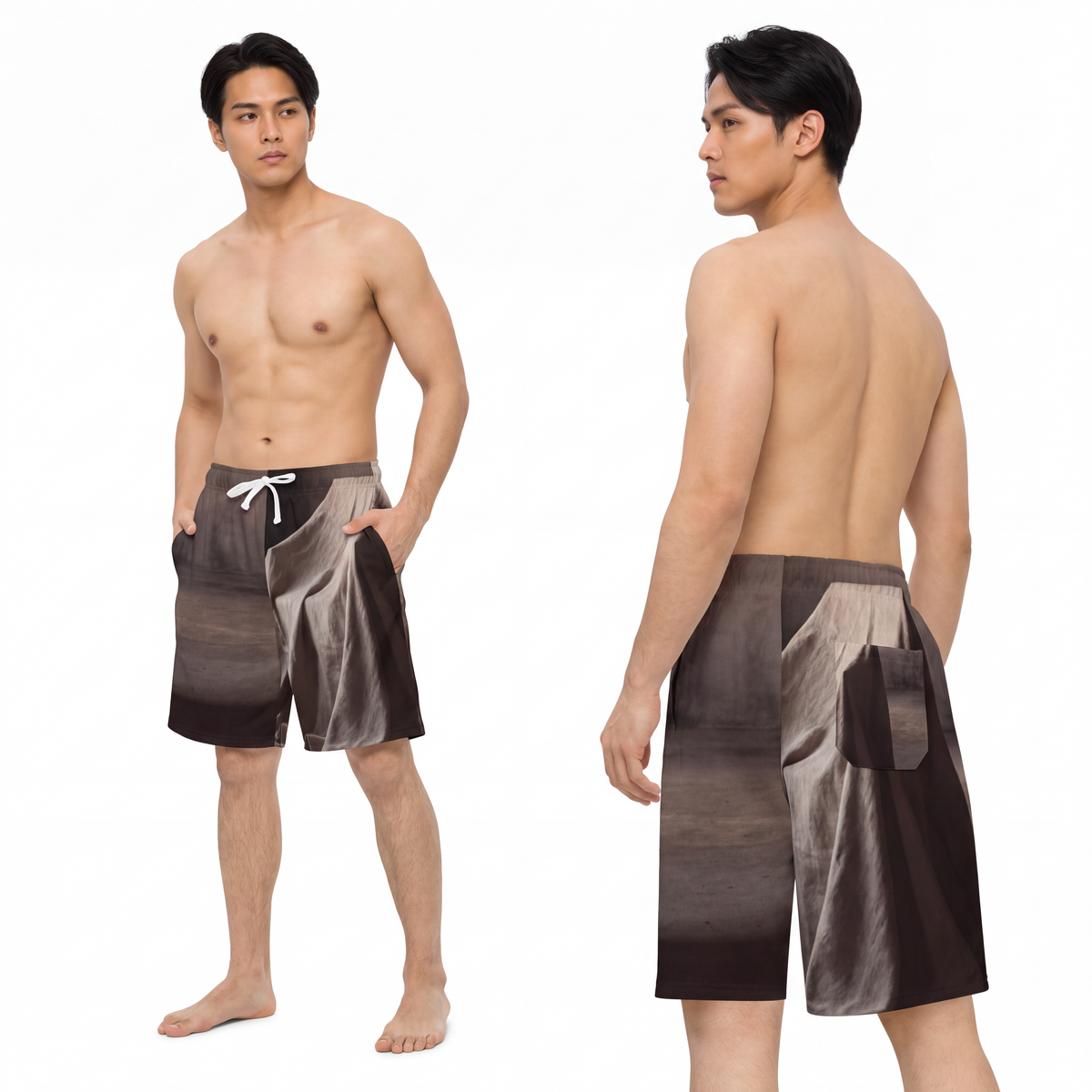 Men's Athletic Long Shorts - Silent Chamber Shadowed Chair...