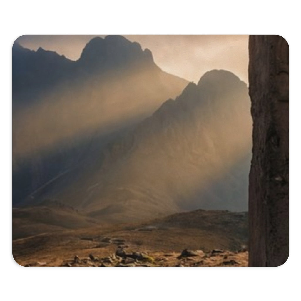 Mouse Pad - Mystic Monolith Ancient Persian Mountain Art |...